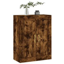 Berkfield Wall Mounted Cabinet Smoked Oak 69.5X34X90 Cm Engineered Wood - thumbnail 4