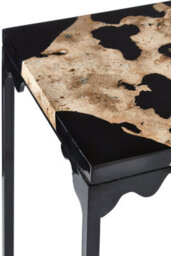 Orsina Relic Cheese Stone And Black Resin Side Table - thumbnail 3
