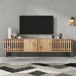 Btm 2-Piece Tv Unit Set, 180Cm Tv Stand And 150Cm Sideboard, White - thumbnail 7