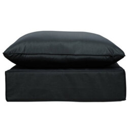 Outsunny Outdoor Seat And Back Cushion Set, Deep Seating Chair Cushion, Black - thumbnail 6