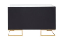 Orsina Classic Mirrored Drawer Chest,  Brass Finish 6 Drawer Chest, Storage Cabinet For Kitchen, Metallic Chest - thumbnail 4