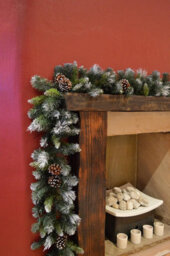270Cm X 25Cm Artificial Snow Frosted Glacier Indoor Christmas Garland Pine Cones - thumbnail 5