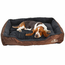 Actiaspet Faux Fur Pet Bed Brown/grey Large - thumbnail 2