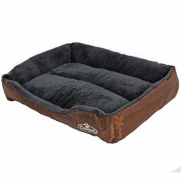 Actiaspet Faux Fur Pet Bed Brown/grey Large - thumbnail 4