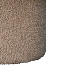 Artisan Furniture Mud Boucle Mushroom Upholstered Footstool - thumbnail 6