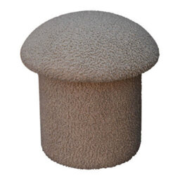 Artisan Furniture Mud Boucle Mushroom Upholstered Footstool - thumbnail 2