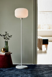 Nordlux Milford Metal Floor Lamp Hand Blown Glass White,mains - thumbnail 3