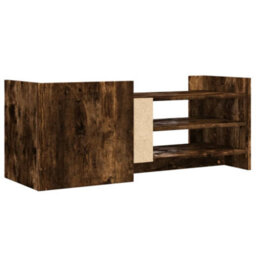 Berkfield Durable Tv Cabinet Smoked Oak 100X35X40 Cm Engineered Wood - thumbnail 6