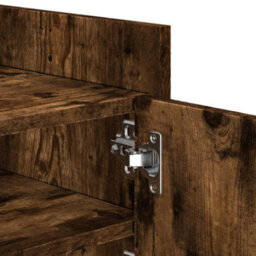 Berkfield Durable Tv Cabinet Smoked Oak 100X35X40 Cm Engineered Wood - thumbnail 9