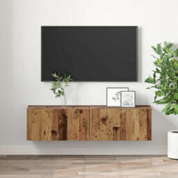 Berkfield Tv Cabinet Set Old Wood Solid Reclaim Wood Medium Tv Cabinet - thumbnail 4