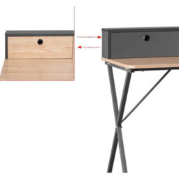 Modern Small-Space Desk 90Cm  Home Office, Laptop Table - thumbnail 4