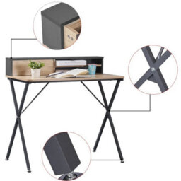 Modern Small-Space Desk 90Cm  Home Office, Laptop Table - thumbnail 3