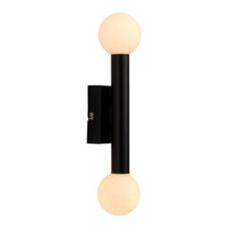 Pagazzi Lighting Pagazzi Toronto Matt Black Ip44 2 Light Wall Light - thumbnail 7