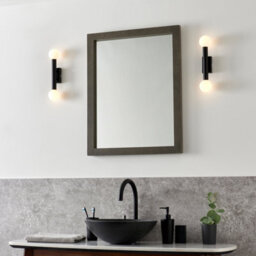 Pagazzi Lighting Pagazzi Toronto Matt Black Ip44 2 Light Wall Light - thumbnail 5