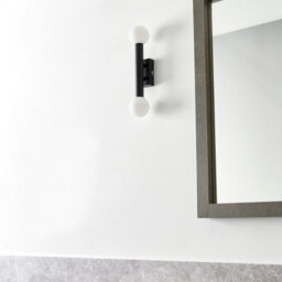 Pagazzi Lighting Pagazzi Toronto Matt Black Ip44 2 Light Wall Light - thumbnail 2