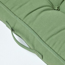 Homescapes Forest Green Cotton Armchair Booster Cushion - thumbnail 6