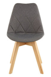 Orsina Grey Diamond Pattern Dining Chair, Easy Cleaning Small Chair For Living Room, Space-Saving Accent Chair - thumbnail 7