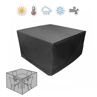 Sundaze Outdoor Garden Patio Oxford Furniture Cover For Rattan Table Square Cube 135X135X74Cm - image 1