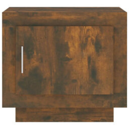Berkfield Coffee Table Smoked Oak 51X50X45 Cm Engineered Wood - thumbnail 3