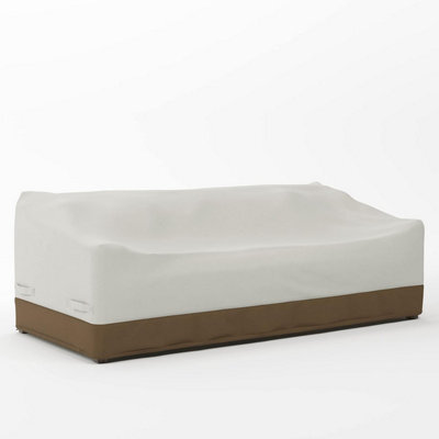 Basics Griffen 3-Seater Sofa Cover, Garden Furniture Covers Waterproof, Beige / Tan