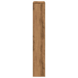 Berkfield Bookcase Artisian Oak 72X20X120 Cm Engineered Wood - thumbnail 6
