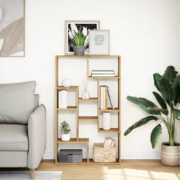 Berkfield Bookcase Artisian Oak 72X20X120 Cm Engineered Wood - thumbnail 3