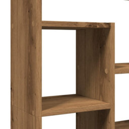 Berkfield Bookcase Artisian Oak 72X20X120 Cm Engineered Wood - thumbnail 9