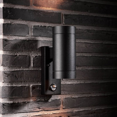 Nordlux Tin Outdoor Metal Wall Light Motion Sensor Black,mains - image 1
