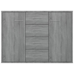 Berkfield Sideboard Grey Sonoma 88X30X65 Cm Engineered Wood - thumbnail 4