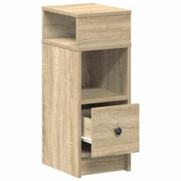 Berkfield Bedside Cabinet With Drawer Sonoma Oak 25X31X66 Cm - thumbnail 5