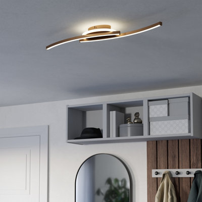 Eglo Lungolago Bronze Steel Minimalist Ceiling Light 901221 - image 1