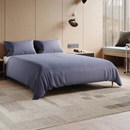 Thehotsale Full-Bed Polyester Bedding Sheet Set In Silver Grey - thumbnail 2