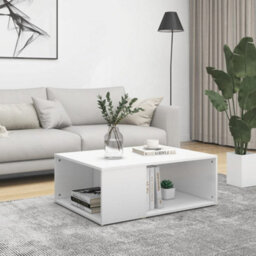 Berkfield Modern Coffee Table White 90X67X33 Cm Engineered Wood - thumbnail 2