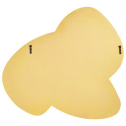 Beliani Wall Mirror Tailly 99 Cm 89 Cm Gold - thumbnail 4