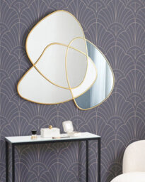 Beliani Wall Mirror Tailly 99 Cm 89 Cm Gold - thumbnail 2