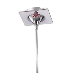 Luminosa Lighting Luminosa Ora Telescopic Convertible To Semi Flush 6 Light E27, Gloss Red/polished Chrome - thumbnail 5