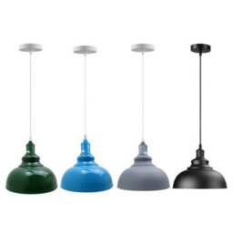 Ledsone Green Curvy Pendant Light E27 Ceiling Fixture - thumbnail 8