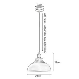 Ledsone Green Curvy Pendant Light E27 Ceiling Fixture - thumbnail 6