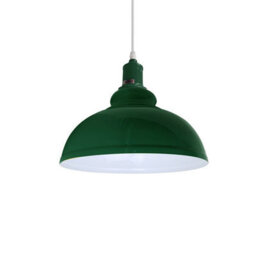 Ledsone Green Curvy Pendant Light E27 Ceiling Fixture - thumbnail 4