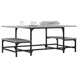 Berkfield Durable Coffee Table Grey Sonoma 100X50.5X40 Cm Engineered Wood - thumbnail 3