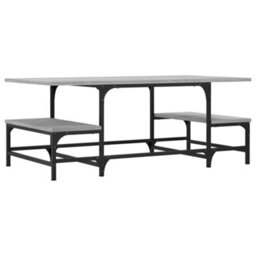 Berkfield Durable Coffee Table Grey Sonoma 100X50.5X40 Cm Engineered Wood - thumbnail 6