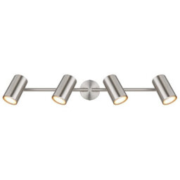 Luminosa Lighting Luminosa Allvi Ceiling Spotlight Bar Nickel Matt 4X Gu10 - thumbnail 4