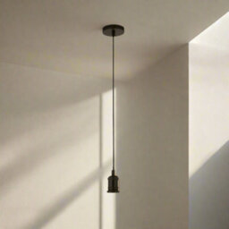 CGC Lighting Cgc Cassie Black 1.5M Adjustable E27 Ceiling Pendant And Matching Ceiling Rose - thumbnail 2