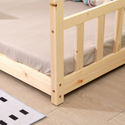 Furniturehmd Treehouse Style Bed Frame,solid Pine Wood, Single Bed Frame,floor Bed Frame For Boys And Girls,bedroom Furniture - thumbnail 3