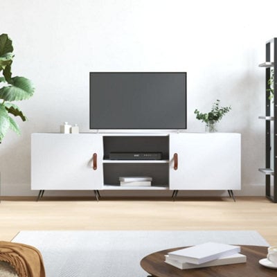 Berkfield Tv Cabinet White 150X30X50 Cm Engineered Wood - image 1