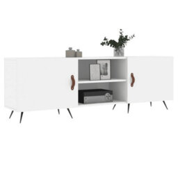 Berkfield Tv Cabinet White 150X30X50 Cm Engineered Wood - thumbnail 3
