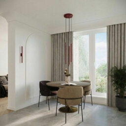 Sollux Lighting Pastelo Steel Burgundy 3 Lights Modern Pendant Lamps - thumbnail 8