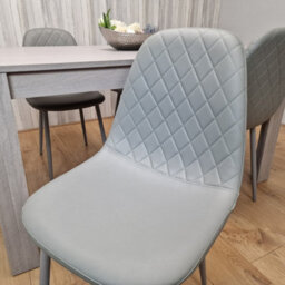Kosy Koala Grey Dinning Set With 4 Grey Padded Chairs Kitching Dining Set Dining Room Dining Set For 4 - thumbnail 7