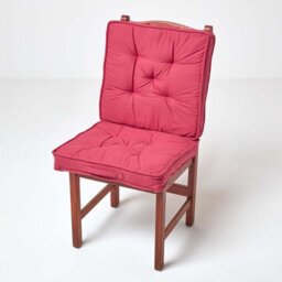 Homescapes Claret Red Cotton Travel Support Booster Cushion - thumbnail 8