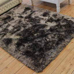 Grey Handmade , Luxurious , Modern , Plain , Shaggy , Sparkle Easy To Clean Rug For Living Room, Bedroom - 70Cm X 140Cm - thumbnail 3